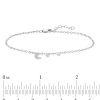 Banter Diamond Accent Moon And Star Bracelet In Sterling Silver Bracelets