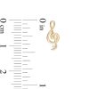 Banter 1/20 Ct. T.W. Diamond Treble Clef And Guitar Mismatch Stud Earrings In 10K Gold Earrings