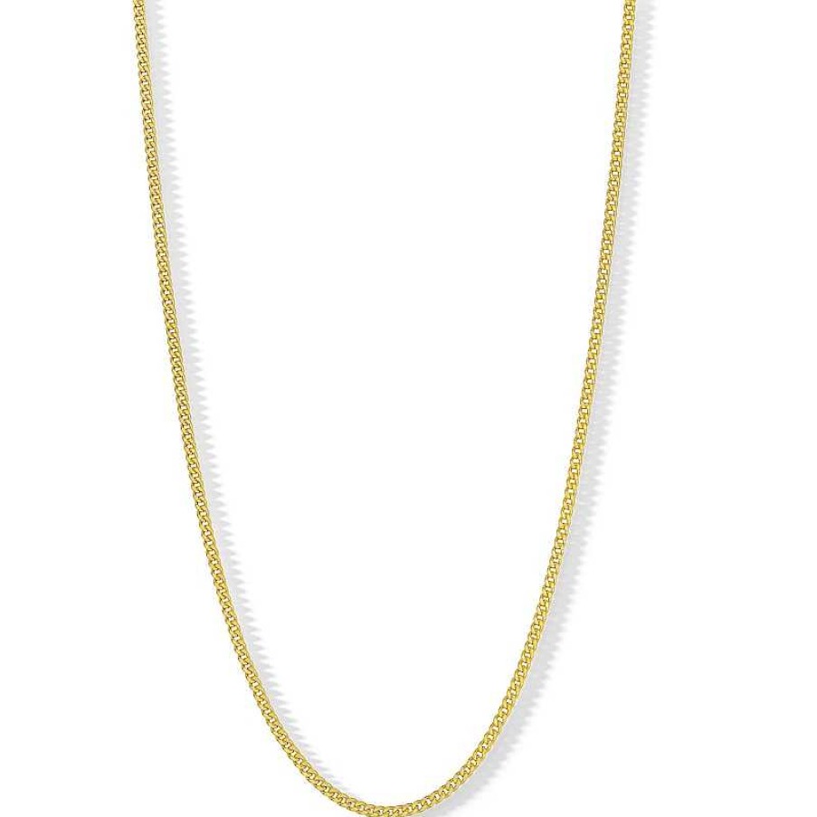 Banter 10K Hollow Gold Diamond-Cut Curb Chain - 22" Necklaces