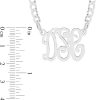 Banter Sterling Silver Script Monogram Cable Chain Necklaces