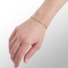 Banter 14K Hollow Gold Beveled Figaro Chain Bracelet - 7.5" Bracelets