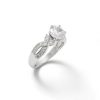 Banter 8Mm Cubic Zirconia Split Shank Ring In Sterling Silver Rings