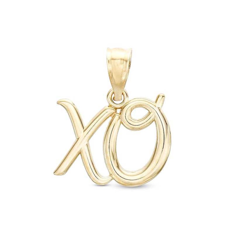 Banter Xo Necklace Charm In 10K Gold Charms