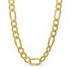 Banter 120 Gauge Figaro Chain Necklace In 10K Hollow Gold - 22" Necklaces