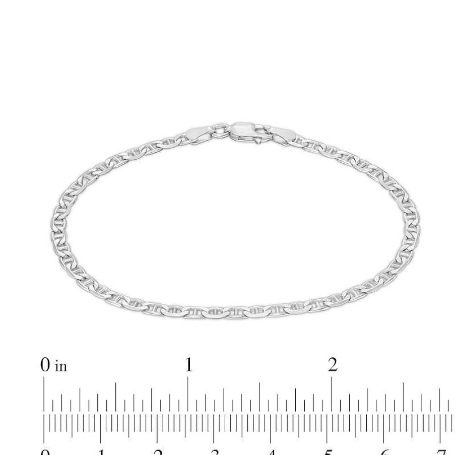 Banter 080 Gauge Solid Mariner Chain Bracelet In Sterling Silver - 7.5" Bracelets