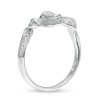 Banter Diamond Accent Sideways Snake Ring In Sterling Silver Rings