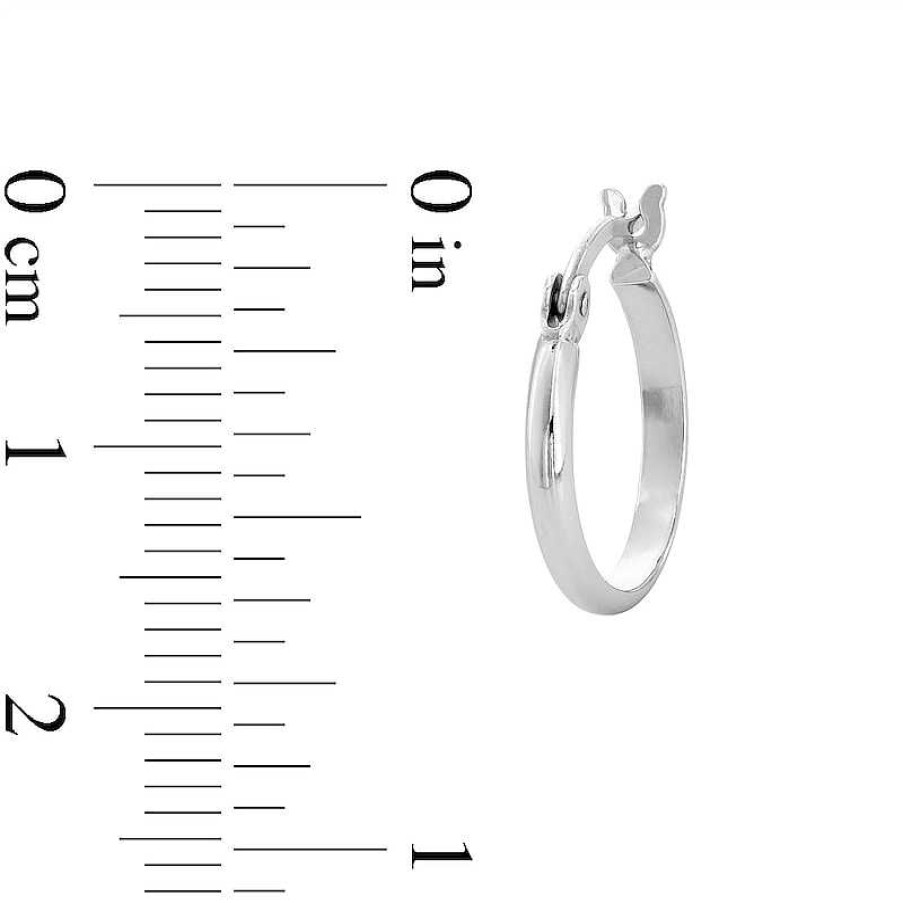 Banter Sterling Silver 14Mm Hoop Earrings Earrings