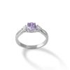 Banter Lavender Cubic Zirconia Ring In Sterling Silver Rings