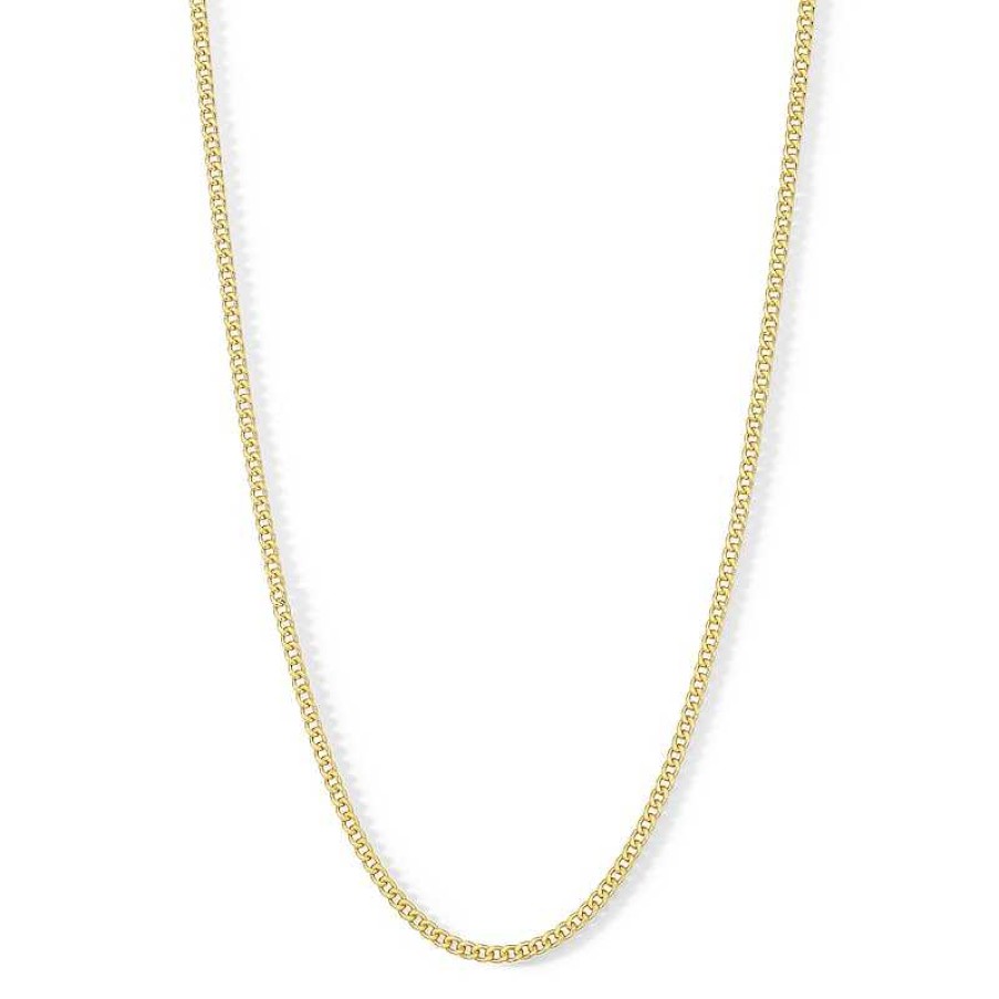 Banter 080 Gauge Mariner Chain Necklace In 14K Hollow Gold Bonded Sterling Silver - 24" Necklaces