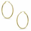 Banter 50Mm Diamond-Cut Hoop Earrings In 14K Gold Earrings