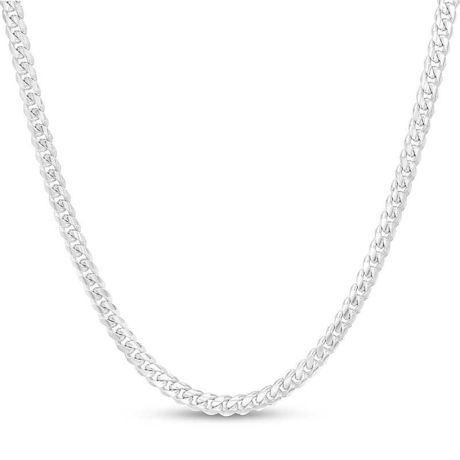 Banter Made In Italy 120 Gauge Cuban Curb Chain Necklace In Solid Sterling Silver 20" Necklaces