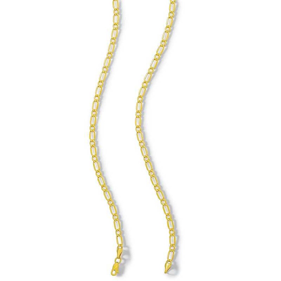 Banter 10K Hollow Gold Figaro Chain - 20" Necklaces