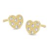 Banter Child'S Cubic Zirconia Heart Stud Earrings In 10K Gold Earrings