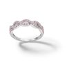 Banter Sterling Silver Pink Cz Braided Ring - Size 7 Rings