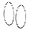 Banter Sterling Silver Continuous Hoops Earrings