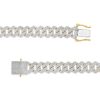 Banter 14K Gold Plated 1 Ct. T.W. Diamond Angular Curb Link Necklace - 20" Necklaces