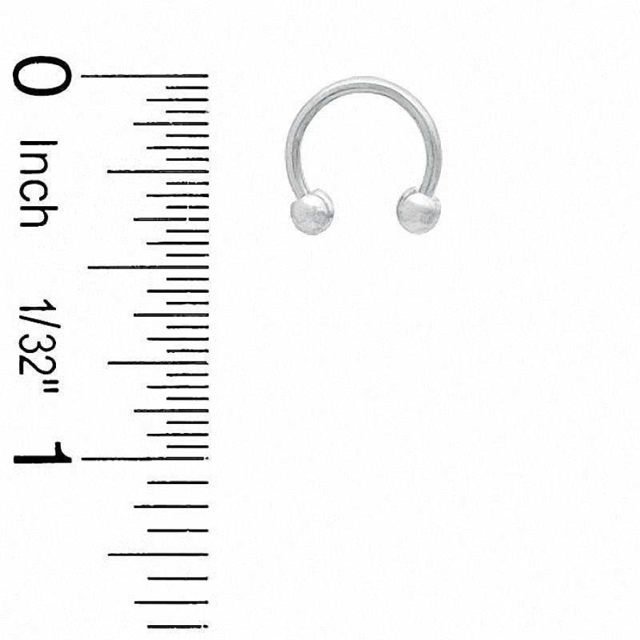 Banter Solid Stainless Steel Horseshoe Pair - 18G 5/16" Nose