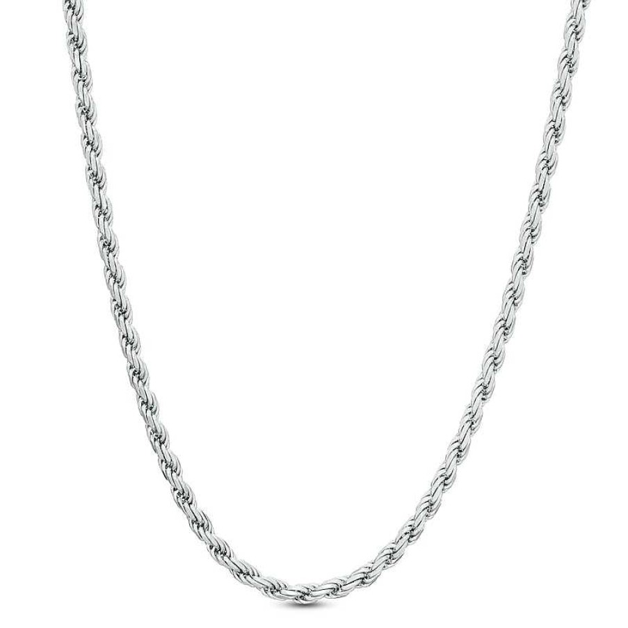 Banter Made In Italy 060 Gauge Rope Chain Necklace In Solid Sterling Silver - 18" Necklaces