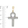 Banter 1/5 Ct. T.W. Composite Diamond Ankh Necklace Charm In Sterling Silver With 14K Gold Plate Charms