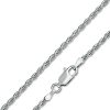 Banter Made In Italy Child'S 040 Gauge Rope Chain Necklace In Solid Sterling Silver - 15" Necklaces