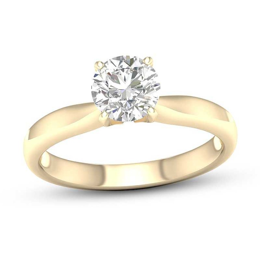 Banter 10K Solid Gold 1 Ct. T.W. Lab-Created Diamond Solitaire Ring Rings