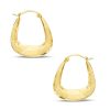 Banter Triangle Hoop Earrings In 10K Stamp Hollow Gold Earrings