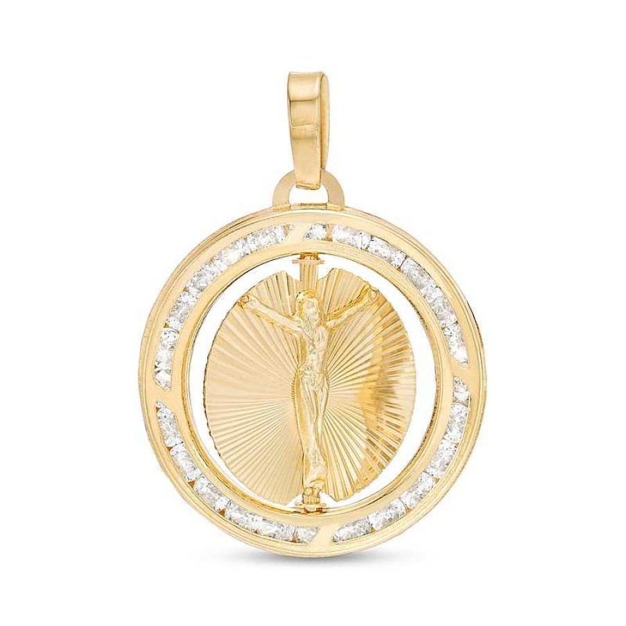 Banter Double Sided Mary Jesus Necklace Charm In 10K Semi-Solid Gold Charms