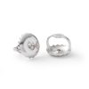 Banter 1/6 Ct. T.W. Diamond Concave Octagon Stud Earrings In Sterling Silver Earrings