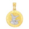 Banter 10K Solid Gold Saint Michael Two-Tone Charm Charms