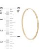 Banter 14K Tube Hollow Gold Multi-Finish Continuous Hoops Earrings