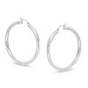 Banter 4 X 55Mm Tube Hoop Earrings In Hollow Sterling Silver Earrings