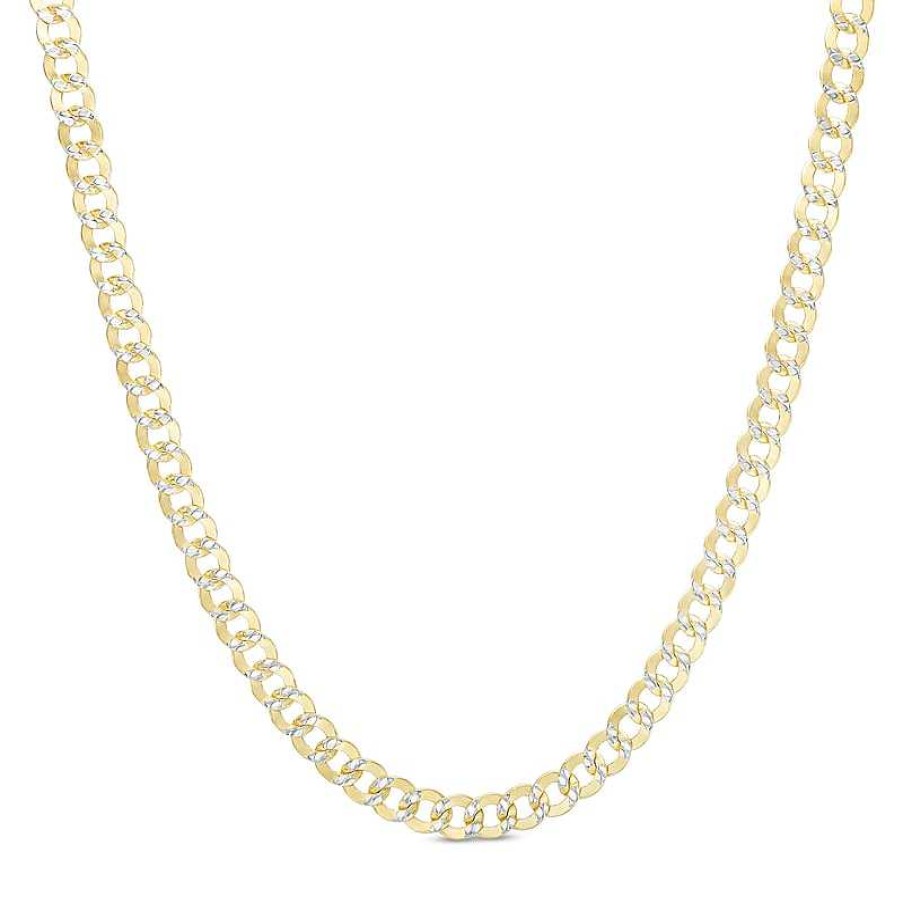 Banter 14K Semi-Solid Gold Diamond-Cut Rounded Curb Chain - 20" Necklaces