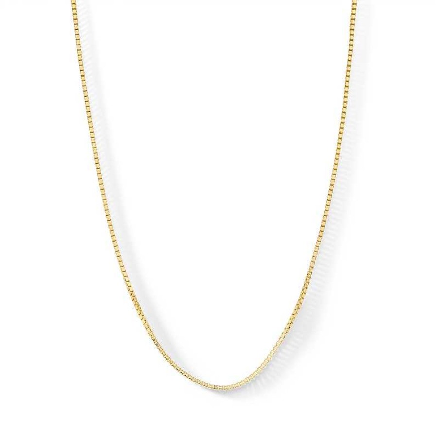 Banter 14K Hollow Gold Diamond-Cut Box Chain Necklaces