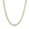 Banter Made In Italy Diamond-Cut Cuban Chain Necklace In 10K Hollow Gold- 16" Necklaces