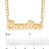 Banter 14K Gold Plate Double Nameplate Curb Chain Necklaces