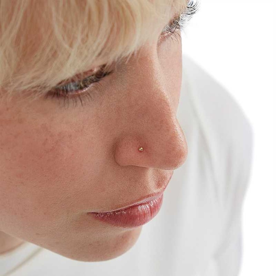 Banter 14K Gold Nose Ring Set - 24G Nose