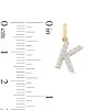 Banter Cubic Zirconia Small Pav K Initial Necklace Charm In 10K Gold Charms