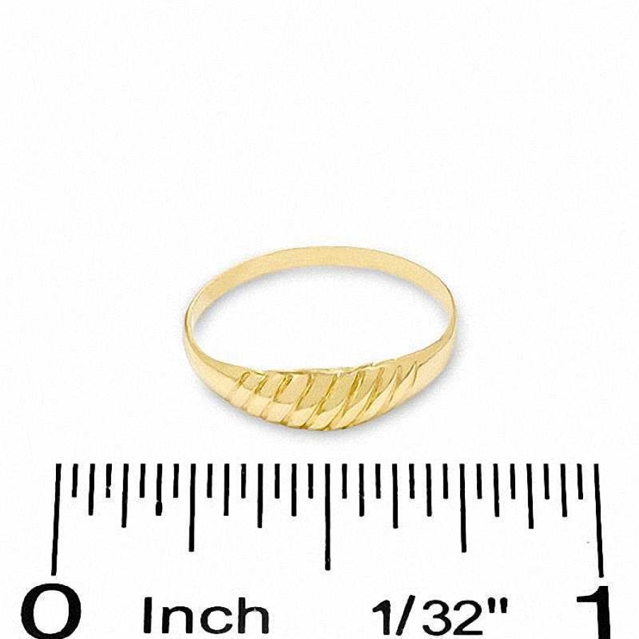 Banter Child'S Textured Ring In 10K Gold - Size 1 Rings