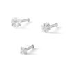 Banter Solid Stainless Steel Cz Nose Stud Set - 20G Nose