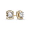 Banter 1/6 Ct. T.W. Diamond Square Frame Stud Earrings In 10K Gold Earrings