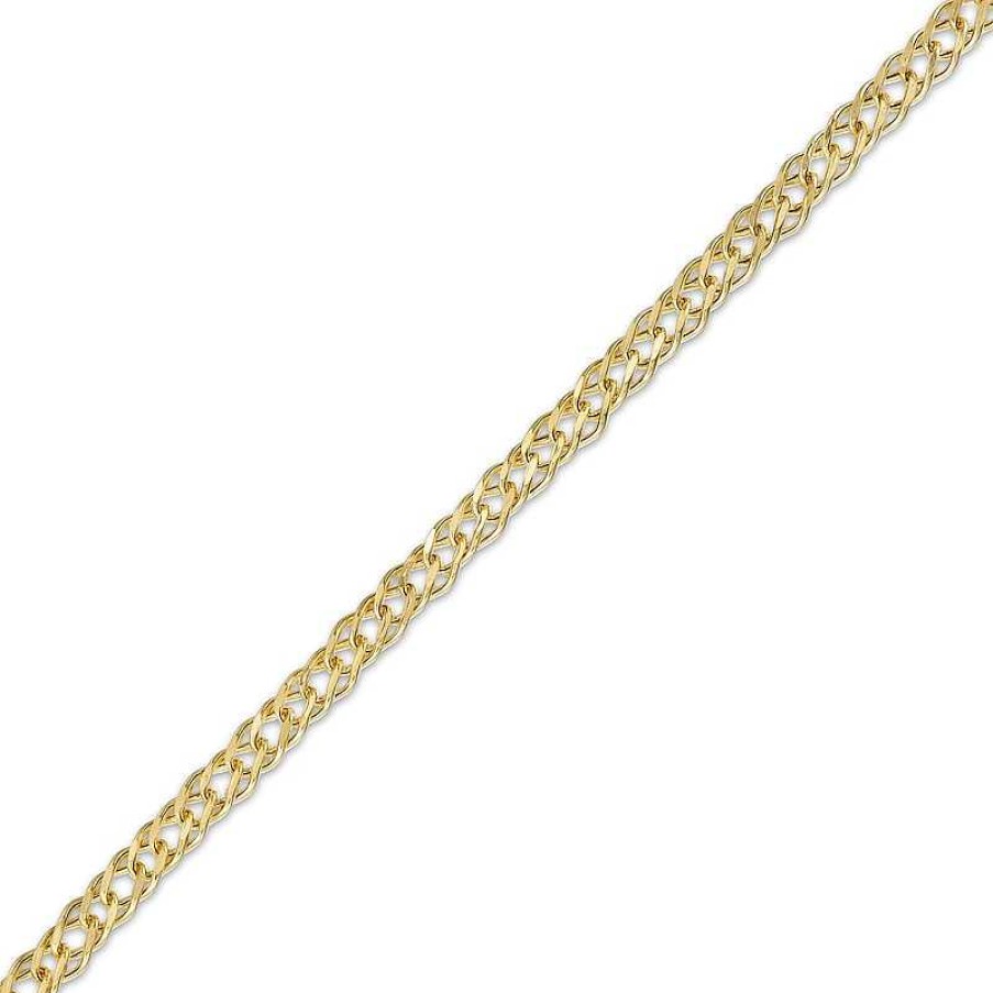 Banter 050 Gauge Diamond-Cut Rambo Curb Chain Necklace In 10K Hollow Gold - 18" Necklaces