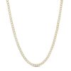 Banter 2.4Mm Diamond-Cut Pav Curb Chain Necklace In 10K Semi-Solid Gold - 18" Necklaces