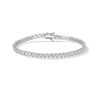 Banter 10K Solid White Gold Cz Tennis Bracelet Bracelets