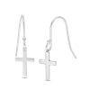 Banter Cross Drop Earrings In Solid Sterling Silver Earrings