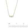 Banter 10K Solid Gold Cz Three Hearts Necklace Necklaces