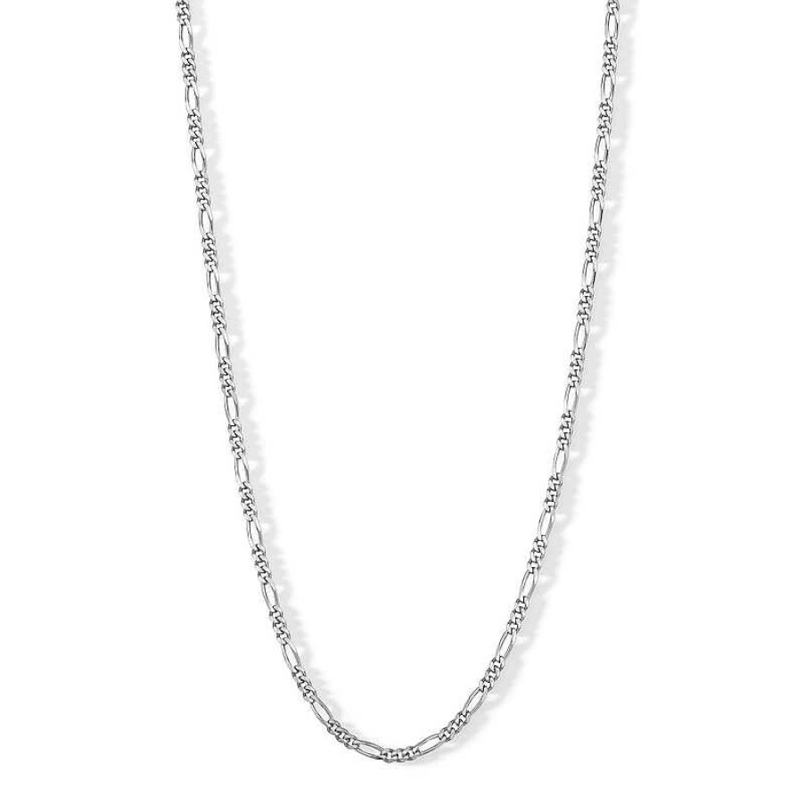 Banter Made In Italy 080 Gauge Figaro Chain Necklace In Solid Sterling Silver - 16" Necklaces