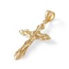 Banter Diamond-Cut Open Crucifix Charm In 14K Solid Gold Charms