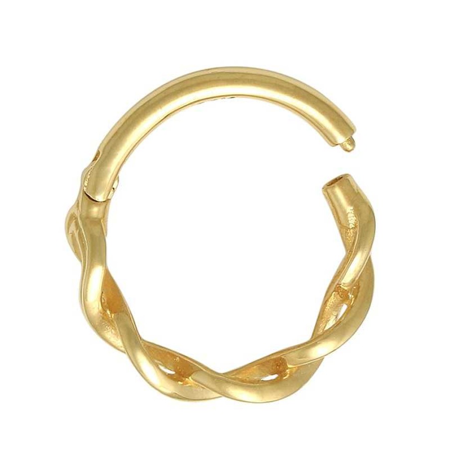 Banter 10K Gold Braided Infinity Hoop - 16G 3/8" Nose