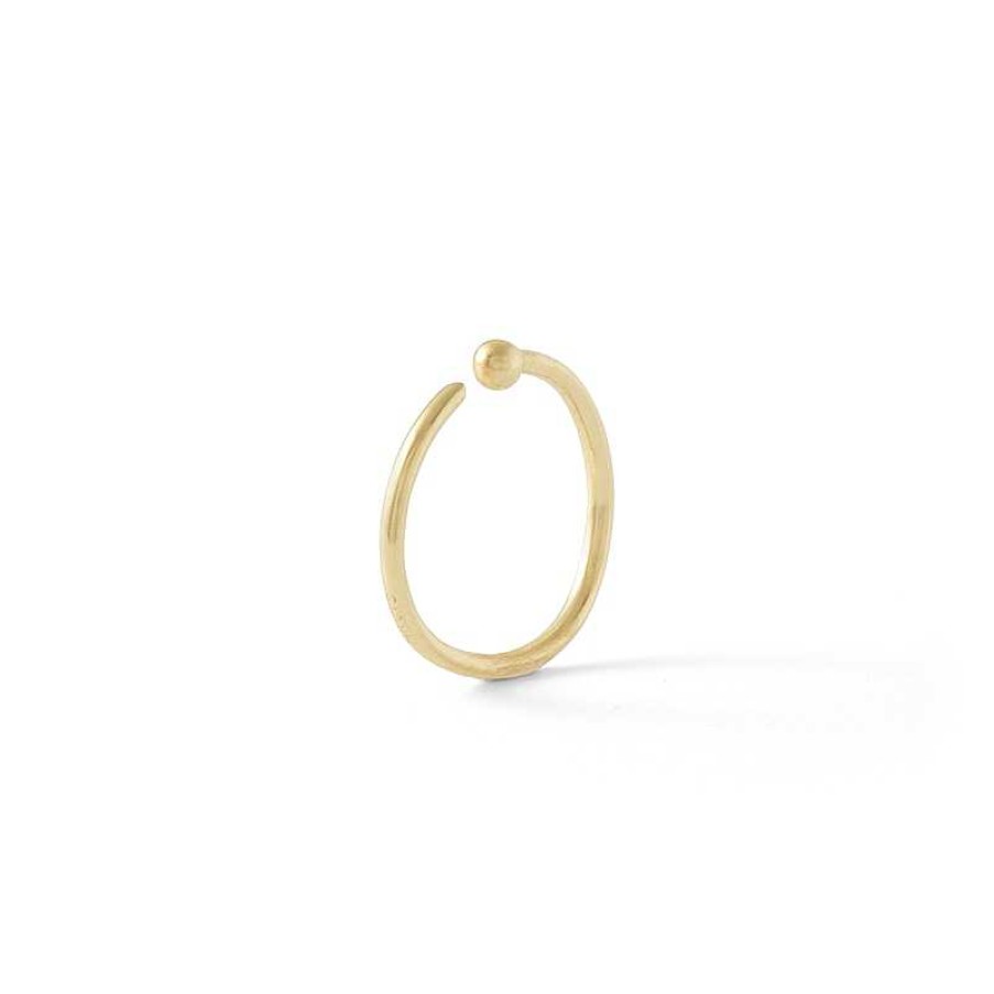 Banter 14K Solid Gold Nose Ring - 20G 5/16" Earrings