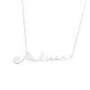 Banter Slant Hand Cursive Personalized Necklace In Sterling Silver - 16 In. Necklaces